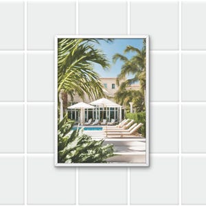 Beverly Hills Poolside Print: Luxury Palm Springs Photography (Digital Download)