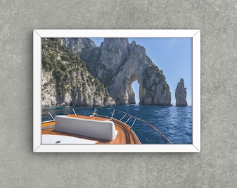 Capri Coast Photography Print: Italy Seascape Wall Art (Digital Download)