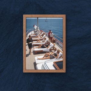 Konsttryck i yachtliv från 1960-talet: Slim Aarons-stil Riviera Glamour (digital nedladdning) bild 2