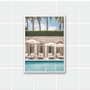 Beverly Hills Pool Photography Print: Luxury Lifestyle Wall Art (Digital Download)