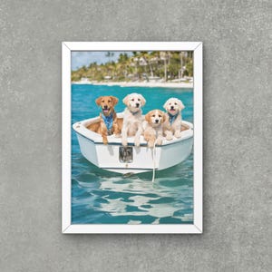 Palm Beach Wall Art , Boat Day, Palm Beach Art , Palm Beach Poster , Palm Beach , High Society Print, Animal Poster Digital Download