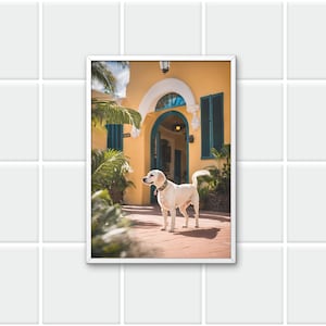 Arte de parede de Beverly Hills, impressão de Beverly Hills, pôster de Beverly Hills, estilo de vida luxuoso, arte de parede de cães, impressão de alta sociedade, download digital