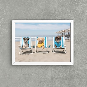 Palm Beach Wall Art , Palm Beach Print , Palm Beach Poster , Dogs Wall Art, Luxury Photography , High Society Print, Digital Download