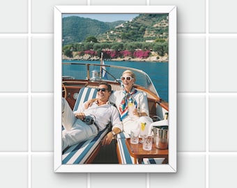 1960s Yacht Life Art Print: Riviera Glamour Photography (Digital Download)