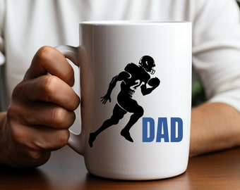 Football Dad-Ceramic Mug 15oz Best Dad Ever, Dad Mug, Dad Coffee Mug, Funny Dad Mug, Dad Gift, Funny Dad Gift, Gift for Dad, Sports Dad