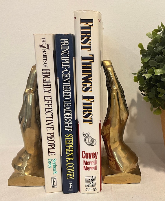 Stephen R. Covey - Set of 3 - “The 7 Habits of Highly Effective People”, “Principled Centered Leadership”, & “First Things First”(Hardbound)