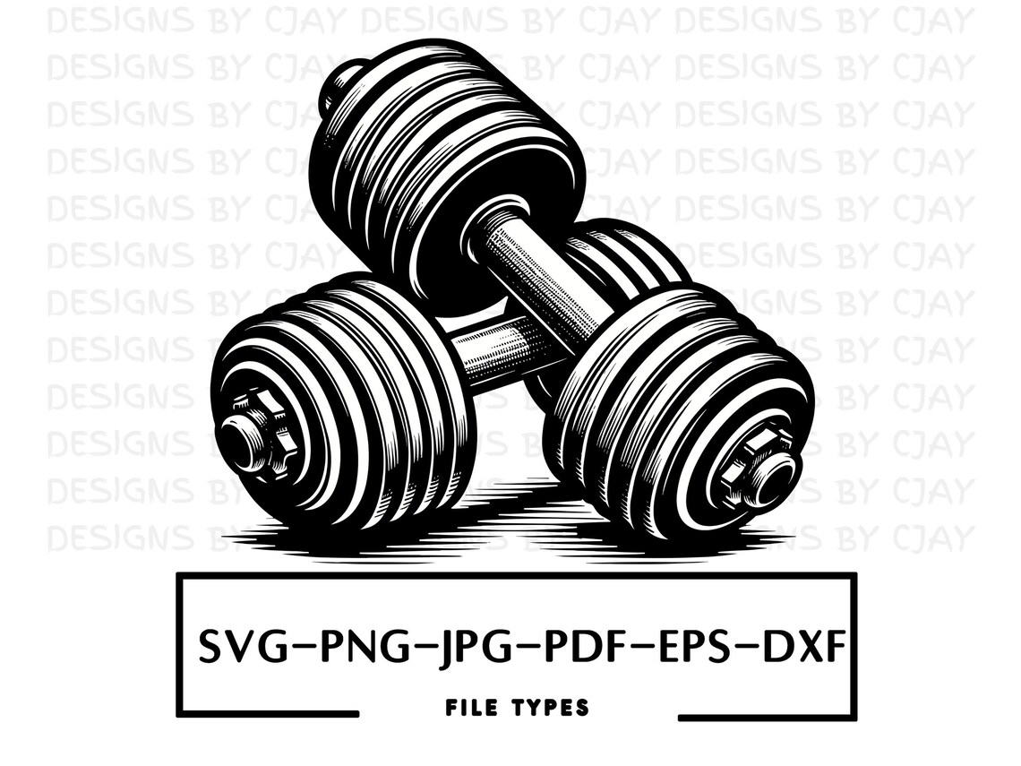 Dumbbell SVG | Weight Training SVG | Workout SVG | Gym Cut Files | Gym ...