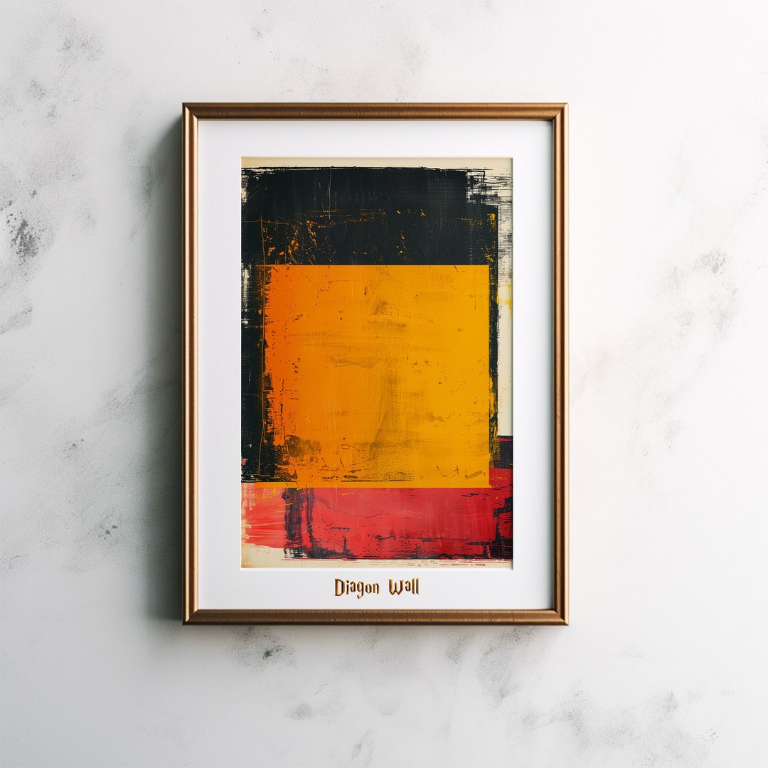 Printable Mark Rothko Inspired Poster Vintage Wall Art Retro Home Decor ...