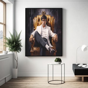 Scarface Canvas Art: Tony Montana Movie Poster, Room Decor