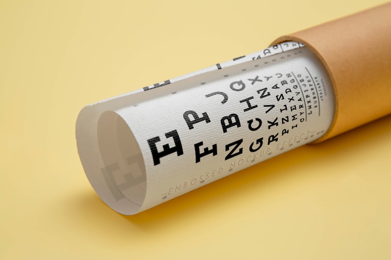 Snellen Chart Canvas, Eye Test Chart Canvas, Snellen Eye Chart Canvas