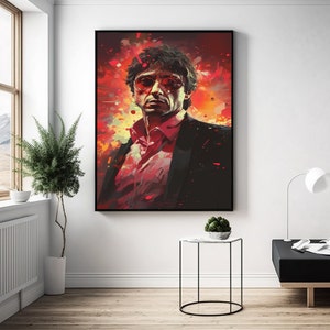Scarface Canvas Art: Tony Montana Movie Poster, Room Decor