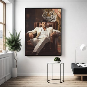 Scarface Canvas Art: Tony Montana Movie Poster, Room Decor