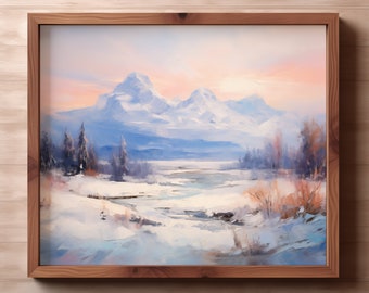 Snow Covered Tetons