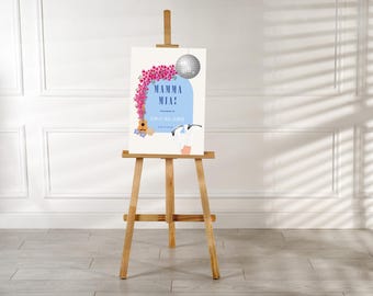 Mamma Mia Hen Party Welcome Sign: Editable Bachelorette Template (Digital Download)