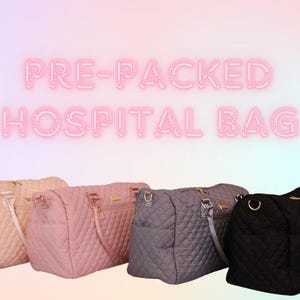 Pre-packed hospital birth bag travel diaper bag pre-packed hospital bag for new mom baby shower gift for mommy bag