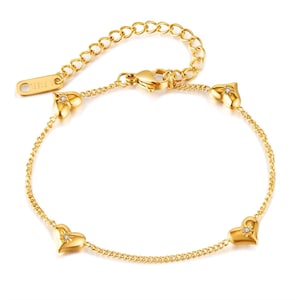 Gold Plated Pure Heart Bracelet | Gold bracelet | Gift for her | Birthday Gift