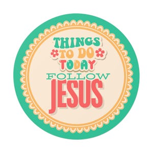 Religious Jesus Sticker, Religious Vinyl Sticker, Jesus Sticker for Cup Sticker for Laptop Sticker for Notebook Sticker for Car Decal