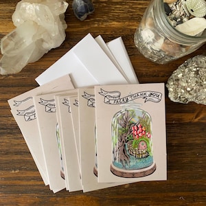 A Faery Thank You – An Enchanted Faery Terrarium Landscape - Pak met 10 wenskaarten (VS en CA)