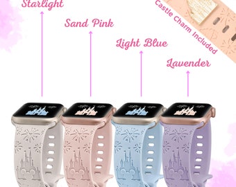 Disney Castle Theme Apple Watch Band | All sizes | Apple Watch Woman Silicone