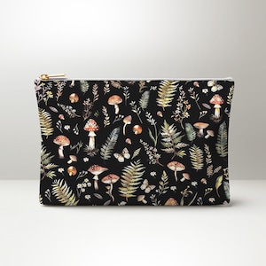 Darkcore Cottage Accessoire-Tasche: Pilz & Farn Kosmetiktasche