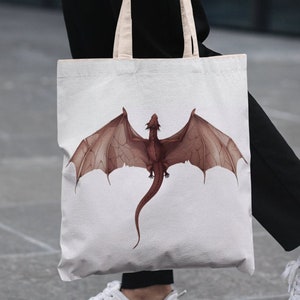 Draagtas Flying Dragon: draagtas Fantasy Book Lover