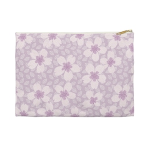 Lilac Flowers Accessory Pouch: Travel, Makeup, or Tarot Bag