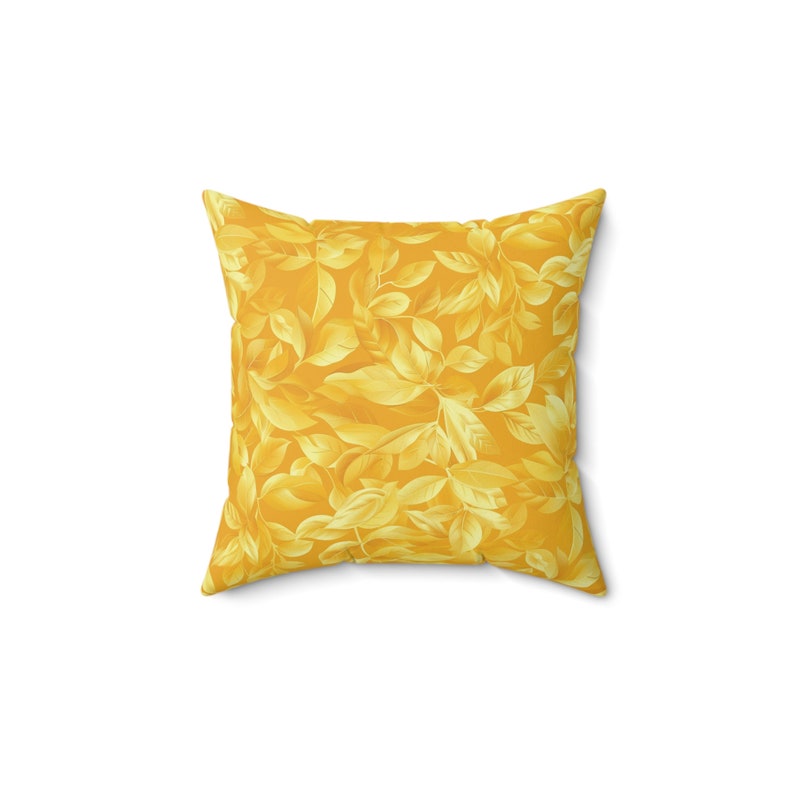 Ochre Botanical Throw Pillow - Thumbnail 2