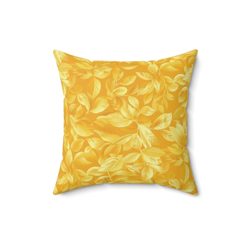 Ochre Botanical Throw Pillow - Thumbnail 3