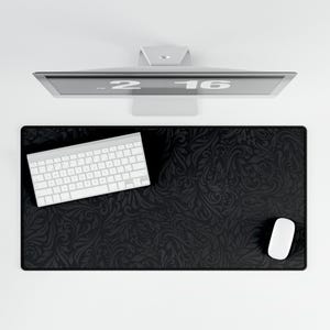 Gothic Desk Mat — Elegant Black Desk Pad for Goth Office Decor & Dark Aesthetic Accessories