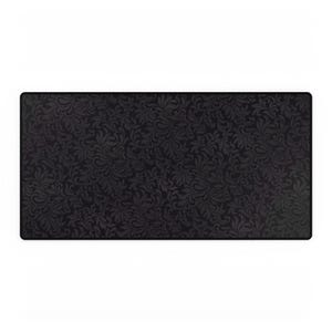Gothic Desk Mat: Black Tooled Leather Pattern - Dark Academia Office Decor