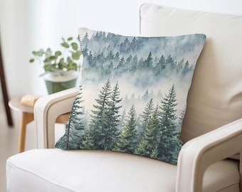 Tree Pillow - Woodland Cabin Decor - Fine Quality Accent Cushion, Nature-Inspired Mountain Home Decor
