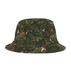 ILLEDIT FLOWER ARTWORK BUCKET HAT バケハ Amazon.com: Blue Flower Pattern Roses Reflective Bucket Hat