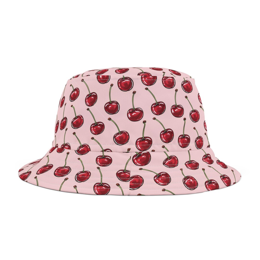 ☆送料・関税込☆KIRSH★CHERRY REVERSIBLE FUR BUCKET HAT★ KIRSH ]☆CHERRY REVERSIBLE WRINKLE BUCKET HAT (KIRSH/ハット