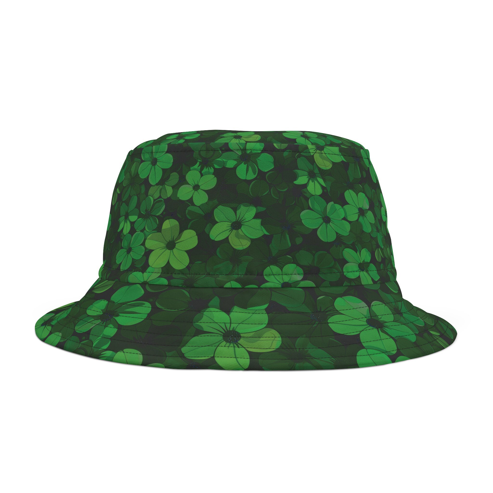 Green Bucket Hat - Fine Quality Durable Polyester Sun