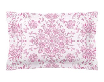 Coquette Federa Per Cuscino Con Fiocco Rosa | 45x45 Cm | Morbida E Resistente Per Camera Da Letto E Dormitorio
