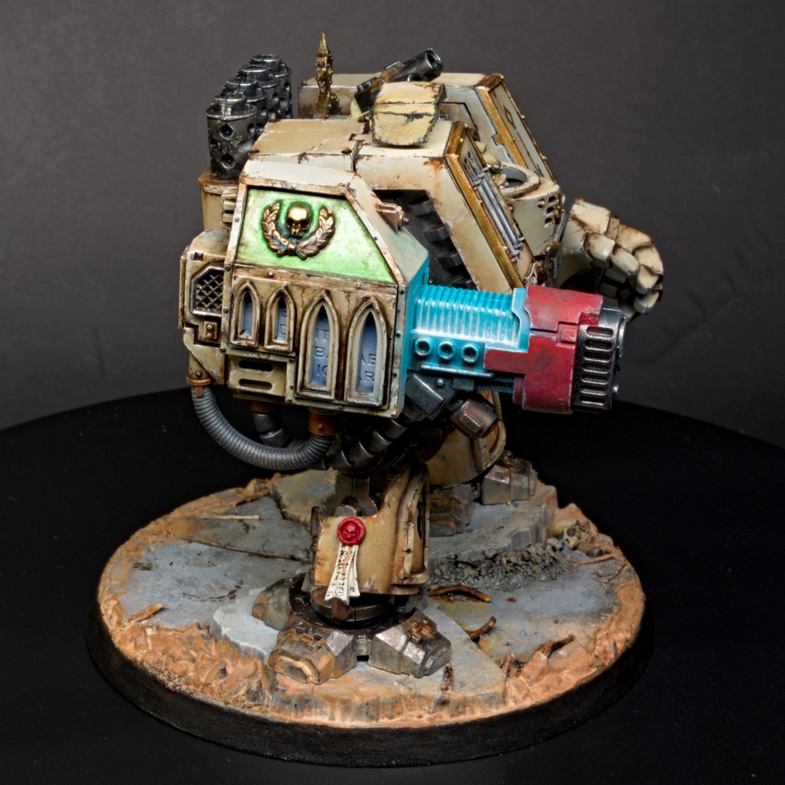 Warhammer 40k - Dark Angels Dreadnought - with all weapons