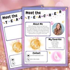Meet The Teacher | Teacher Template | In my Era Taylor Inspired Theme | Resource Letter | Back to School | Classroom Decor | Newsletter