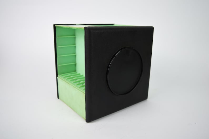 Vintage Cassette Rack, Spinning Cassette Box, Retro Audio Tape Holder ...
