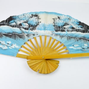 Vintage Big Decoration Fan - Retro Big Decoration Fan - Home decor - Living Room Decor - Wall Decoration - Asian Wall Decoration - Fan Decor