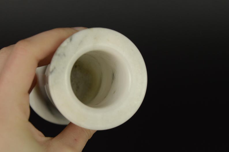 Vintage Marble Pencil Holder - Marble Utensil Holder - Multi Purpose - Pen and Pencil - Desk Organiser - Desk Office Decor - Home Decor - Original gift - Unique Marble Vase