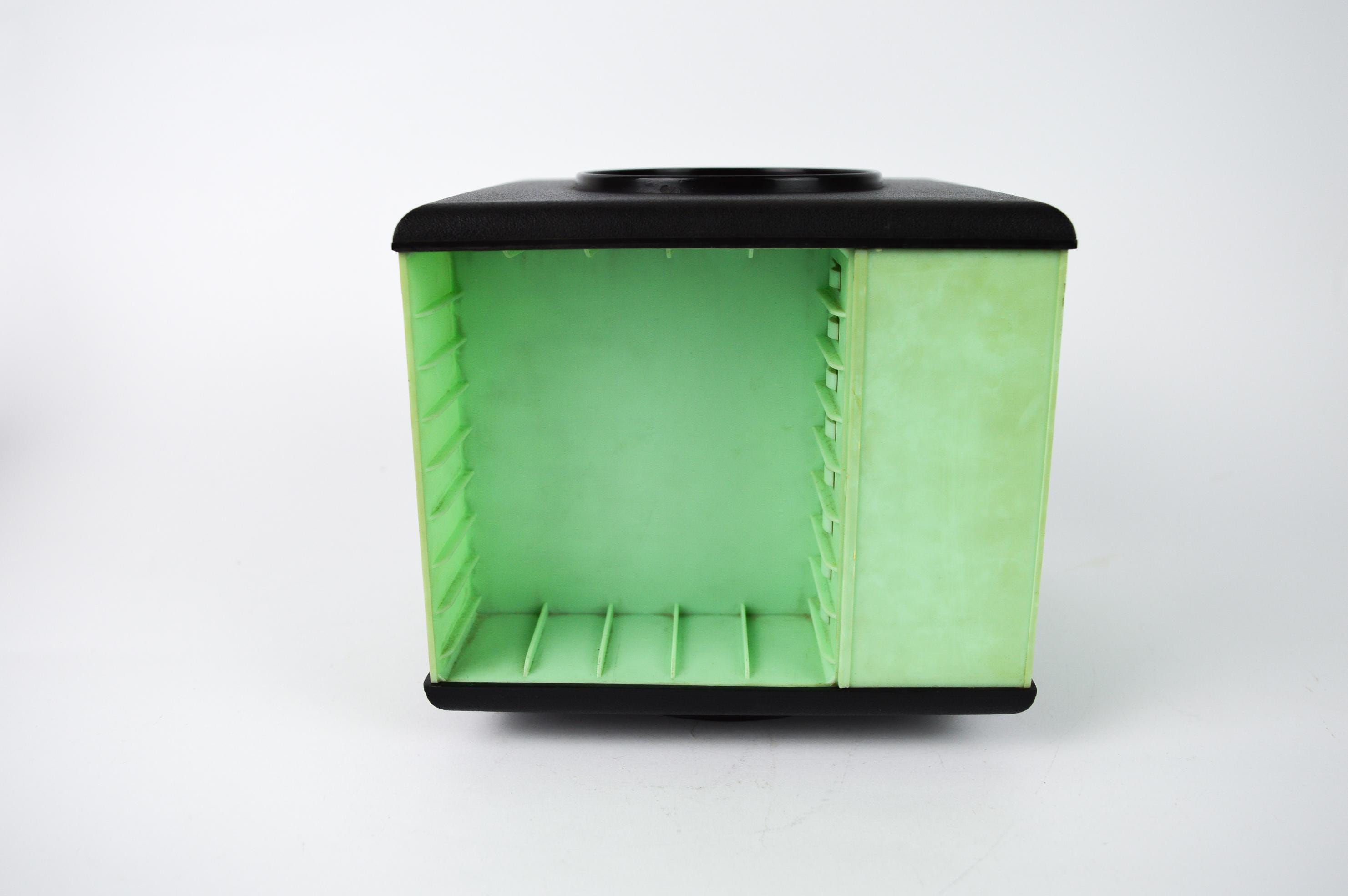 Vintage Cassette Rack, Spinning Cassette Box, Retro Audio Tape Holder ...