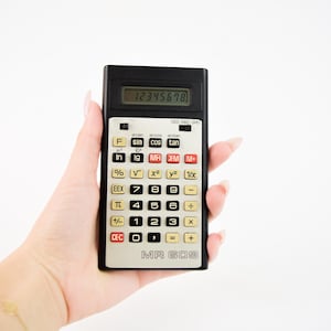 Vintage GDR Calculator, MR609, Working condition, Pocket Calculator, School Calculator, Scientific Calculator, Mathematical Tool, Home Decor