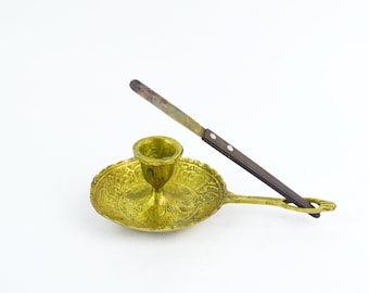 Candelabro de latón, candelabro árabe, candelabro, Oriente Medio, candelabro ornamentado, de mano, decoración del hogar