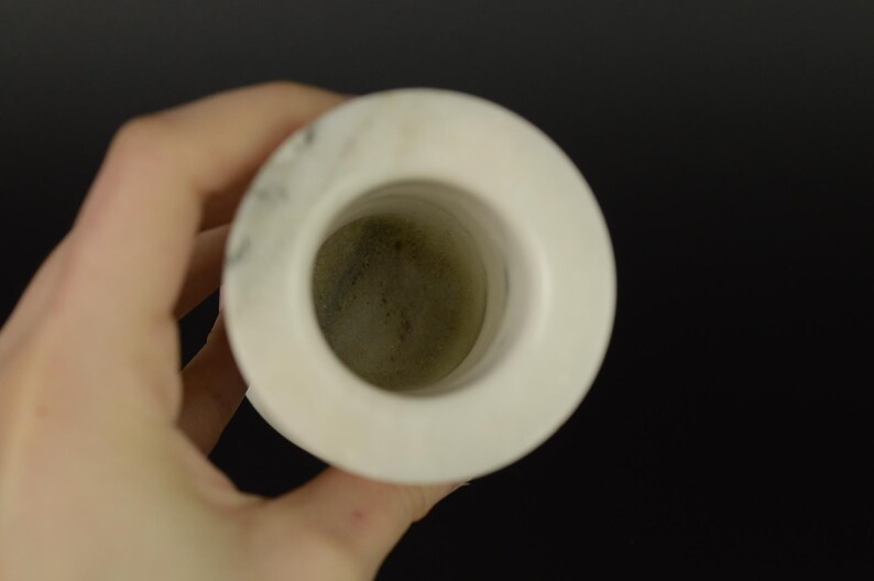 Vintage Marble Pencil Holder - Marble Utensil Holder - Multi Purpose - Pen and Pencil - Desk Organiser - Desk Office Decor - Home Decor - Original gift - Unique Marble Vase
