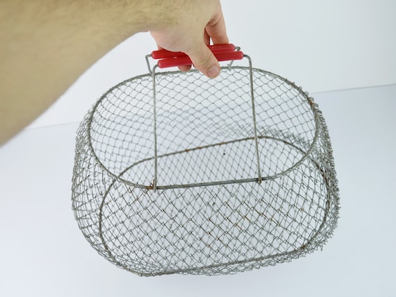 collapsible fish baskets pricing FLKQC Floatable Galvanized Steel Wire Baskets, Floatable Wire Fish Baskets,Portable Fishing Basket Fishing Net Cage (1) : Sports & Outdoors Available in a variety of sizes Galvanized Steel Wire Fish Basket,