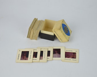 Diapositivas a color de Peterhof vintage (29): Fotografía de viajes de la URSS, regalo de un diascopio