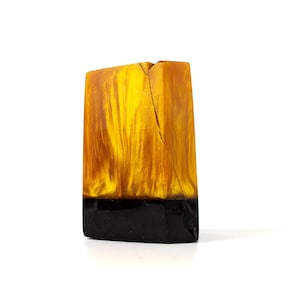 Vintage Catalin Pen Holder, Retro Desk Organizer, Office Decor, Lava Flow Style