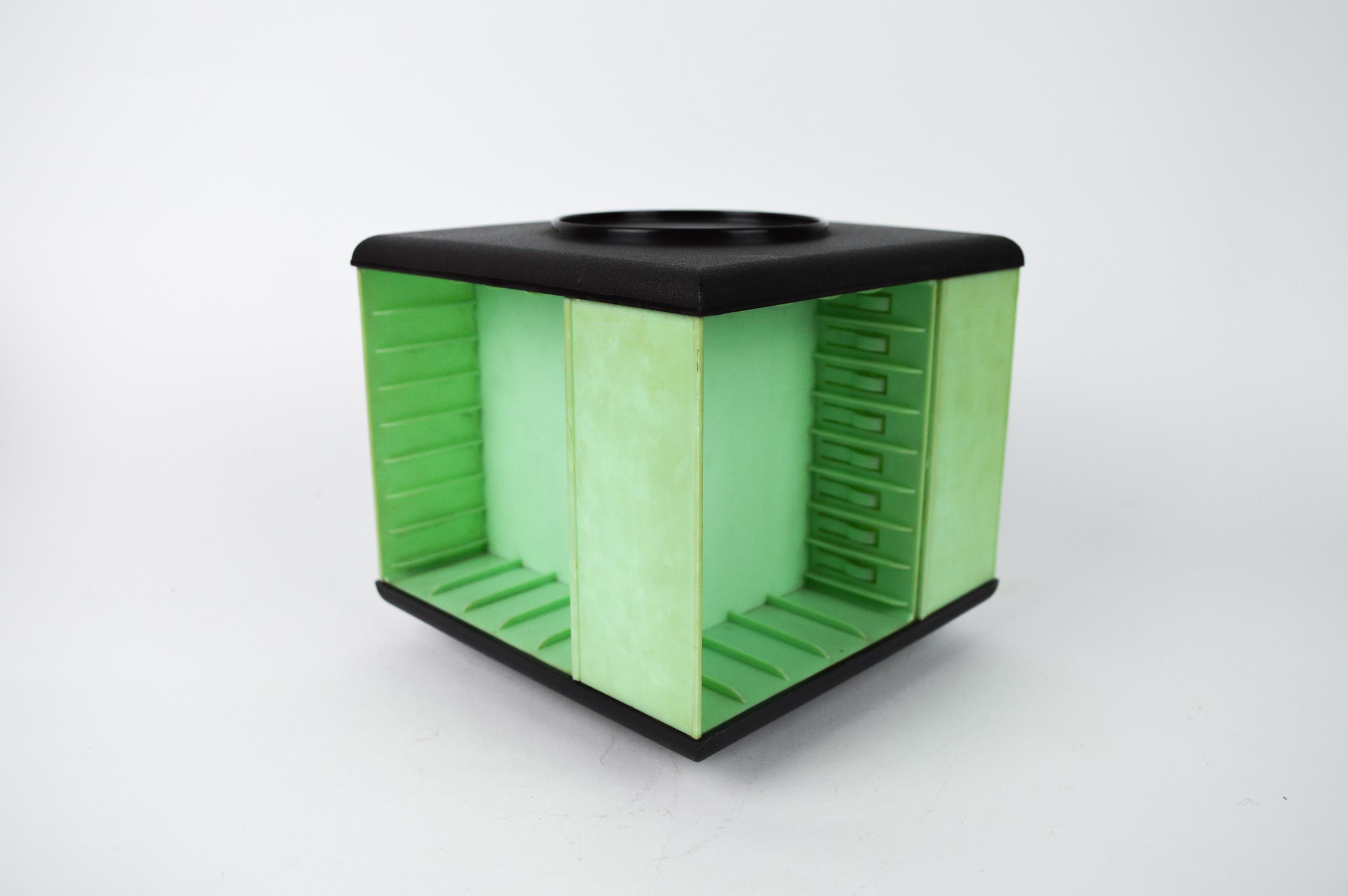 Vintage Cassette Rack, Spinning Cassette Box, Retro Audio Tape Holder ...