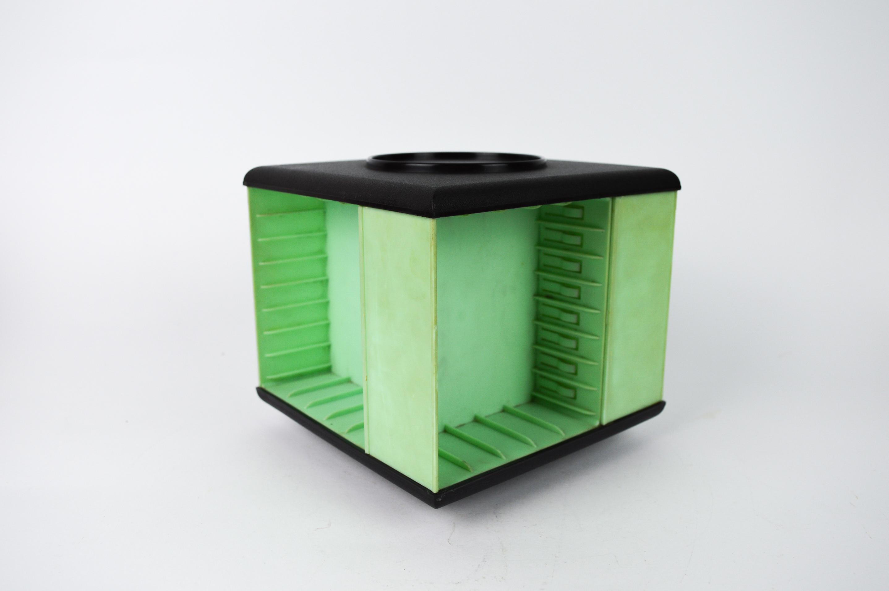 Vintage Cassette Rack, Spinning Cassette Box, Retro Audio Tape Holder ...