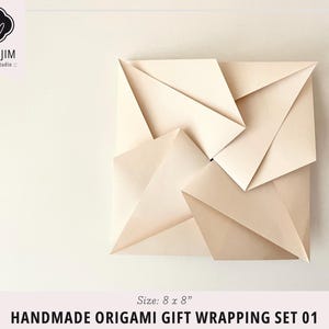 Handgefertigte Origami Geschenkverpackungen Set 01 | Briefpapier | Hochzeitseinladung | Party Einladung | Geschenkverpackung | Firmengeschenk